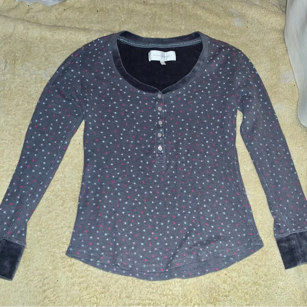 TWO  VICTORIA'S  SECRET  TOPS  (Long sleeve and short sleeve) -- Size Small
